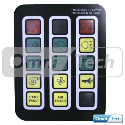 Optare Rectangular Switch Panel WL 34R0501