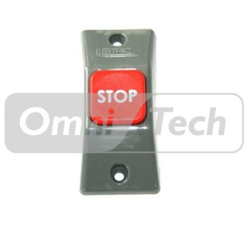 BMAC 431 Flush  Mount  Bell Push Grey Vertical  Red Stop  NEW