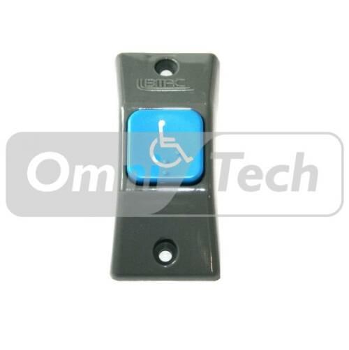 BMAC 431 Flush Mount  Bell Push Grey Vertical  Blue Disabled NEW