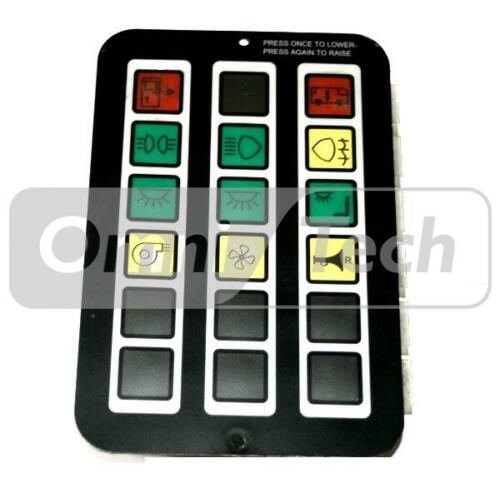 Optare Rectangular Switch Panel  WL 32100095 29105064 Touch18-SWITCH